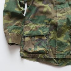 画像5: 69's US ARMY RIP-STOP COTTON POPLIN ERDL LEAF CAMOUFLAGE JUNGLE FATIGUE JACKET "5th MODEL" (5)