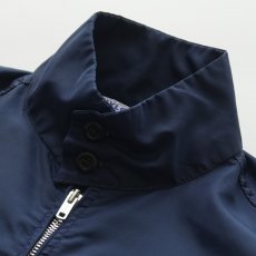 画像3: 〜60's UNKNOWN BRAND NYLON BACK FLOCK PRINT ZIP HARRINGTON JACKET "Blue Water Boats" (3)