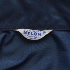 画像8: 〜60's UNKNOWN BRAND NYLON BACK FLOCK PRINT ZIP HARRINGTON JACKET "Blue Water Boats" (8)
