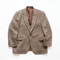 画像1: 〜80's STAFFORD "Harris Tweed" WOOL TWEED TAILORED JACKET "TAILORED IN THE USA" (1)