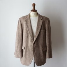 画像12: 〜80's STAFFORD "Harris Tweed" WOOL TWEED TAILORED JACKET "TAILORED IN THE USA" (12)