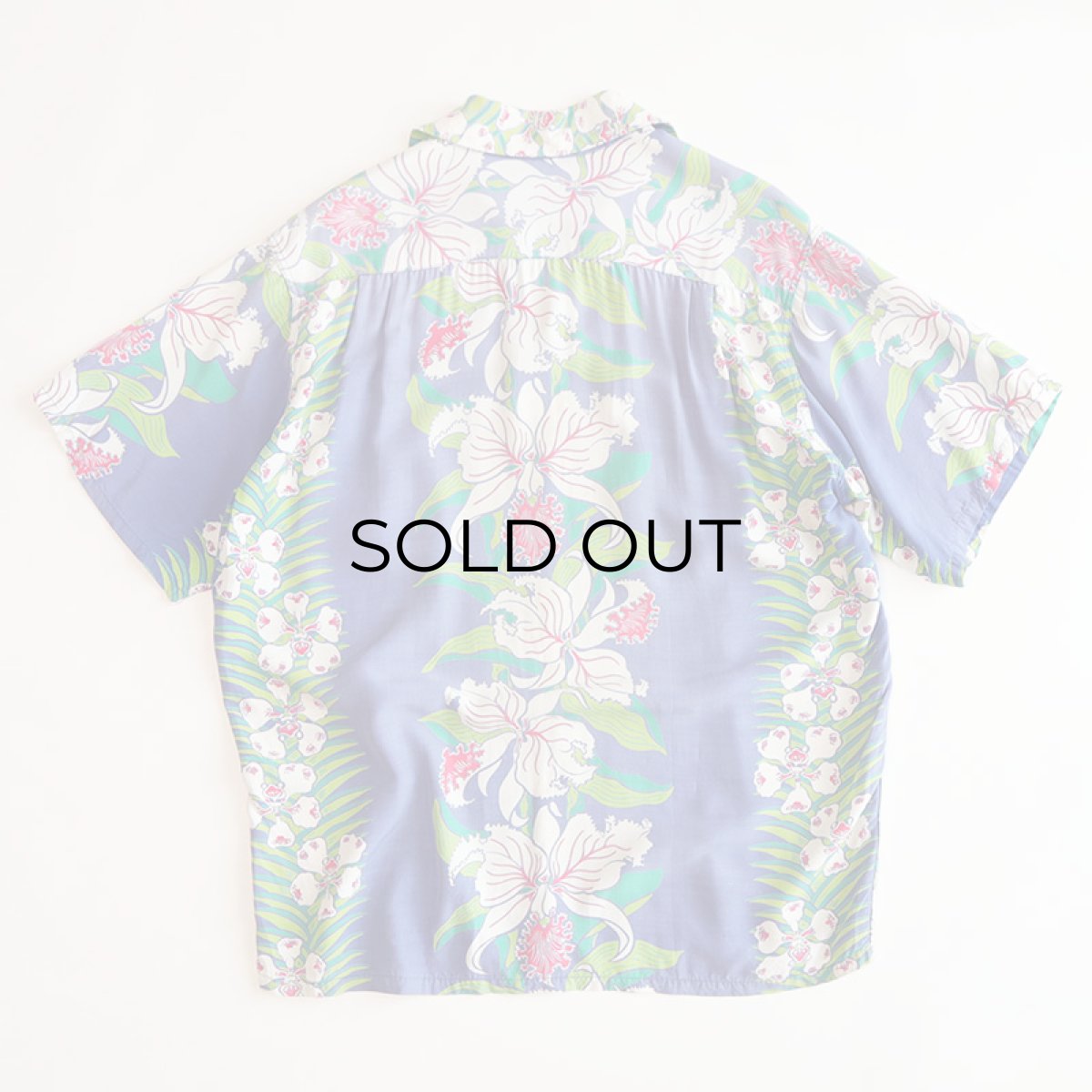 画像2: 〜50's Pacific SPORTSWEAR RAYON BORDER PATTERN S/S HAWAIIAN SHIRT (2)