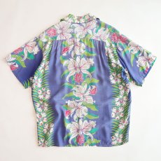 画像2: 〜50's Pacific SPORTSWEAR RAYON BORDER PATTERN S/S HAWAIIAN SHIRT (2)