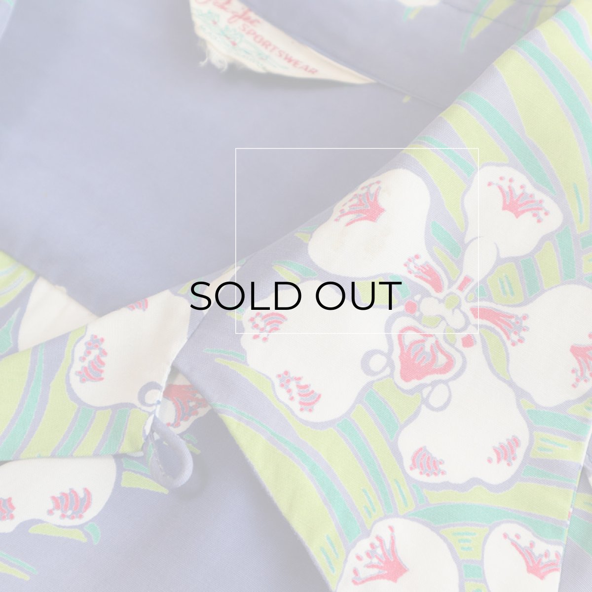 画像8: 〜50's Pacific SPORTSWEAR RAYON BORDER PATTERN S/S HAWAIIAN SHIRT (8)