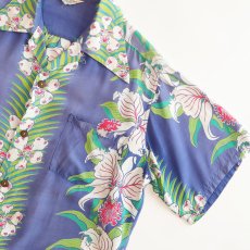 画像3: 〜50's Pacific SPORTSWEAR RAYON BORDER PATTERN S/S HAWAIIAN SHIRT (3)