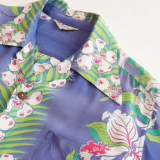 画像4: 〜50's Pacific SPORTSWEAR RAYON BORDER PATTERN S/S HAWAIIAN SHIRT (4)