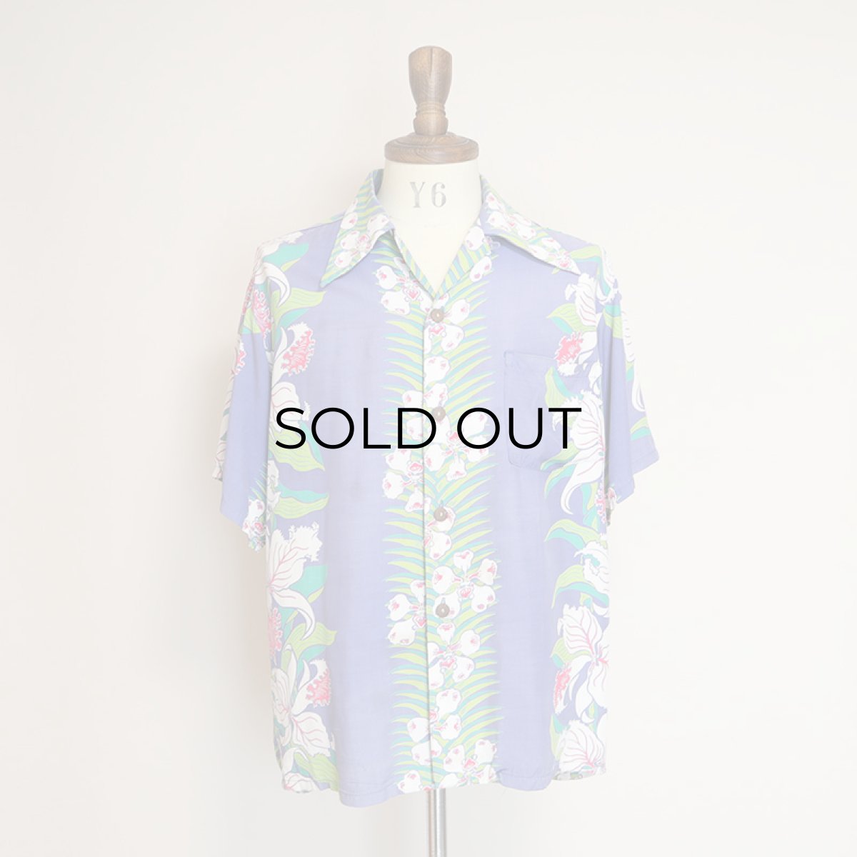 画像12: 〜50's Pacific SPORTSWEAR RAYON BORDER PATTERN S/S HAWAIIAN SHIRT (12)