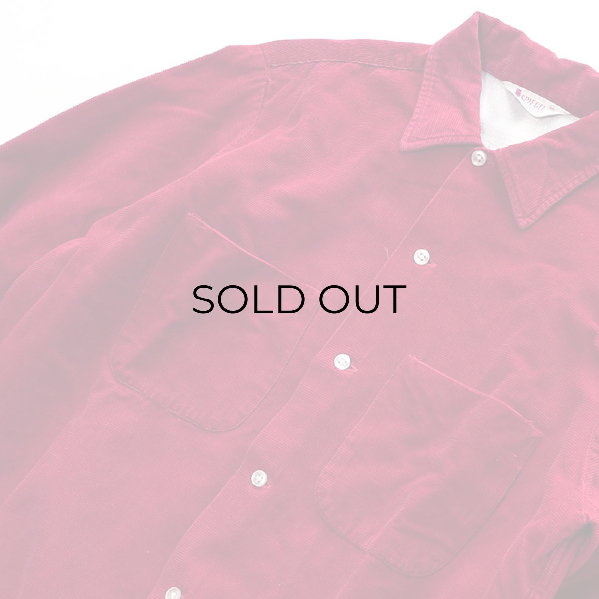 画像3: 60's SPIEGEL BORDER CORDUROY BOX SHIRT (3)