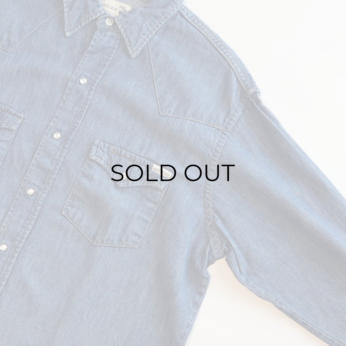 画像3: 〜80's ROEBUCKS DENIM WESTERN SHIRT (3)