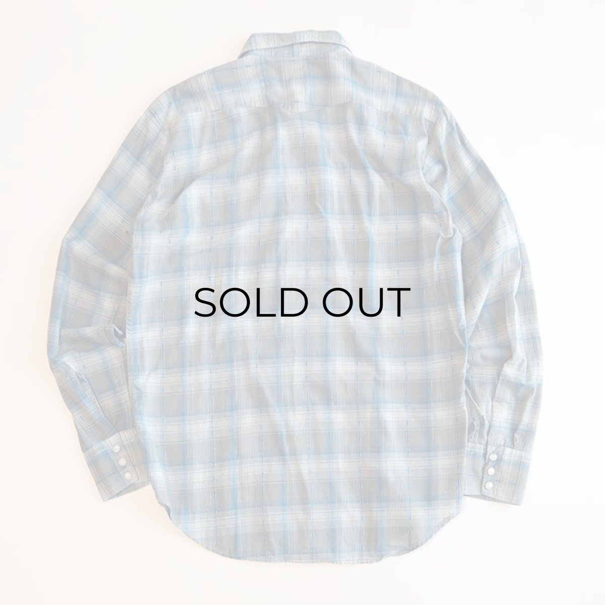 画像2: 60's Lazy-H COTTON CHECK WESTERN SHIRT (2)