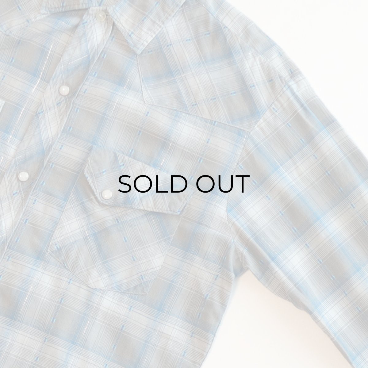 画像3: 60's Lazy-H COTTON CHECK WESTERN SHIRT (3)