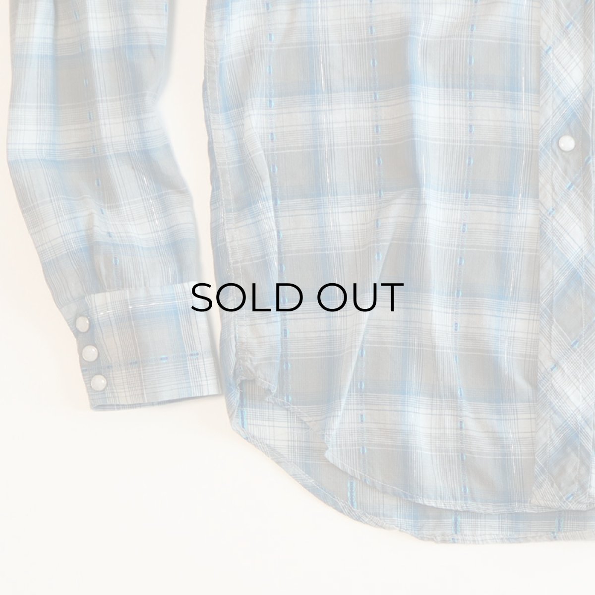 画像4: 60's Lazy-H COTTON CHECK WESTERN SHIRT (4)