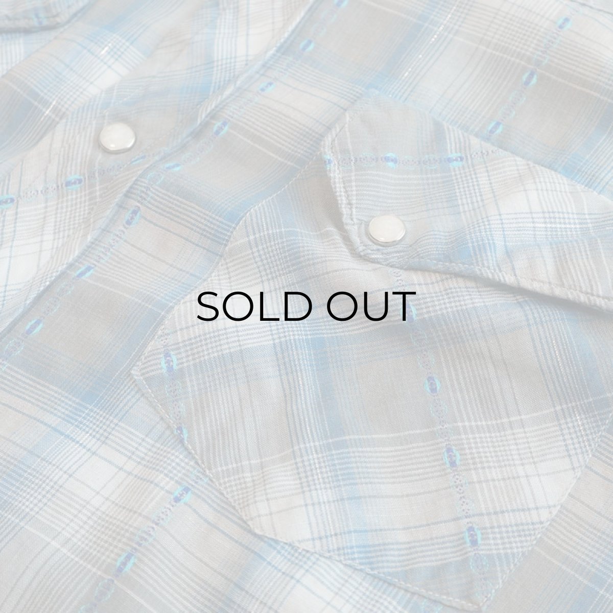 画像6: 60's Lazy-H COTTON CHECK WESTERN SHIRT (6)