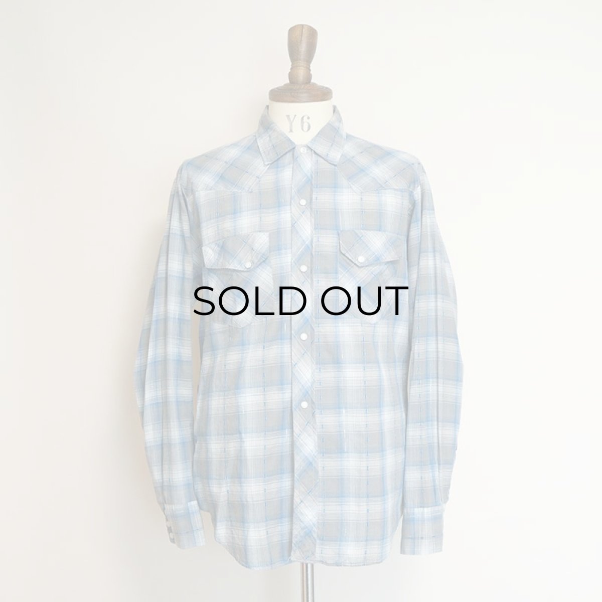 画像8: 60's Lazy-H COTTON CHECK WESTERN SHIRT (8)