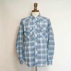 画像8: 60's Lazy-H COTTON CHECK WESTERN SHIRT (8)