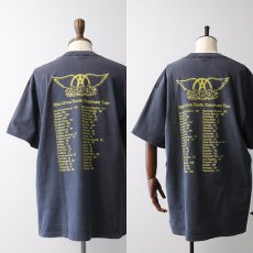 画像10: 90's SOFTEE COTTON W-PRINT S/S BAND TEE "AEROSMITH North American Tour" (10)