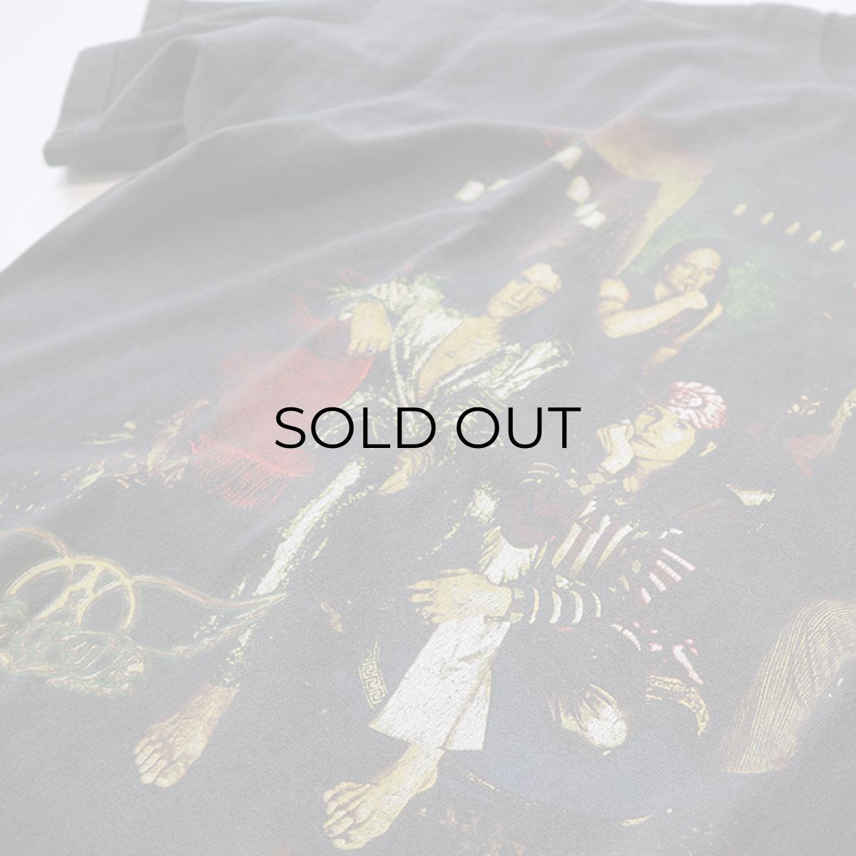 画像4: 90's SOFTEE COTTON W-PRINT S/S BAND TEE "AEROSMITH North American Tour" (4)