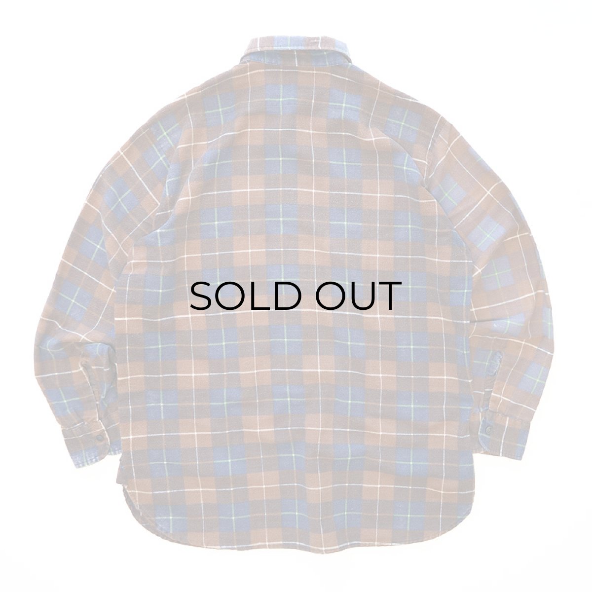 画像2: 〜70's Sears PRINT CHECK FLANNEL SHIRT (2)