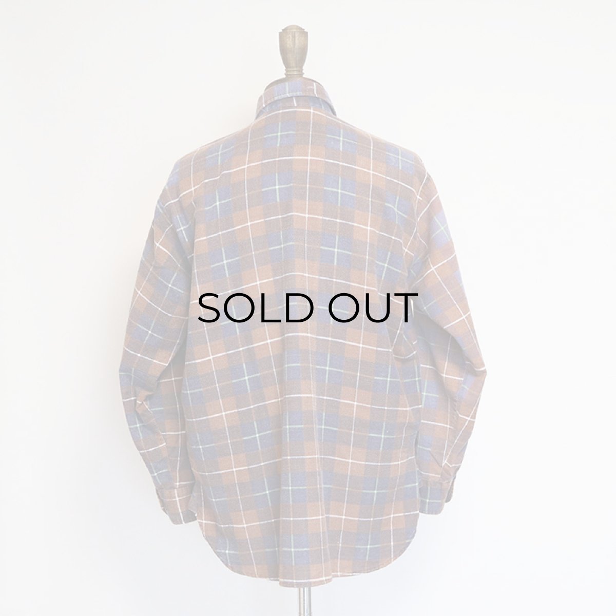 画像15: 〜70's Sears PRINT CHECK FLANNEL SHIRT (15)