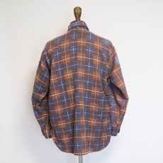 画像15: 〜70's Sears PRINT CHECK FLANNEL SHIRT (15)