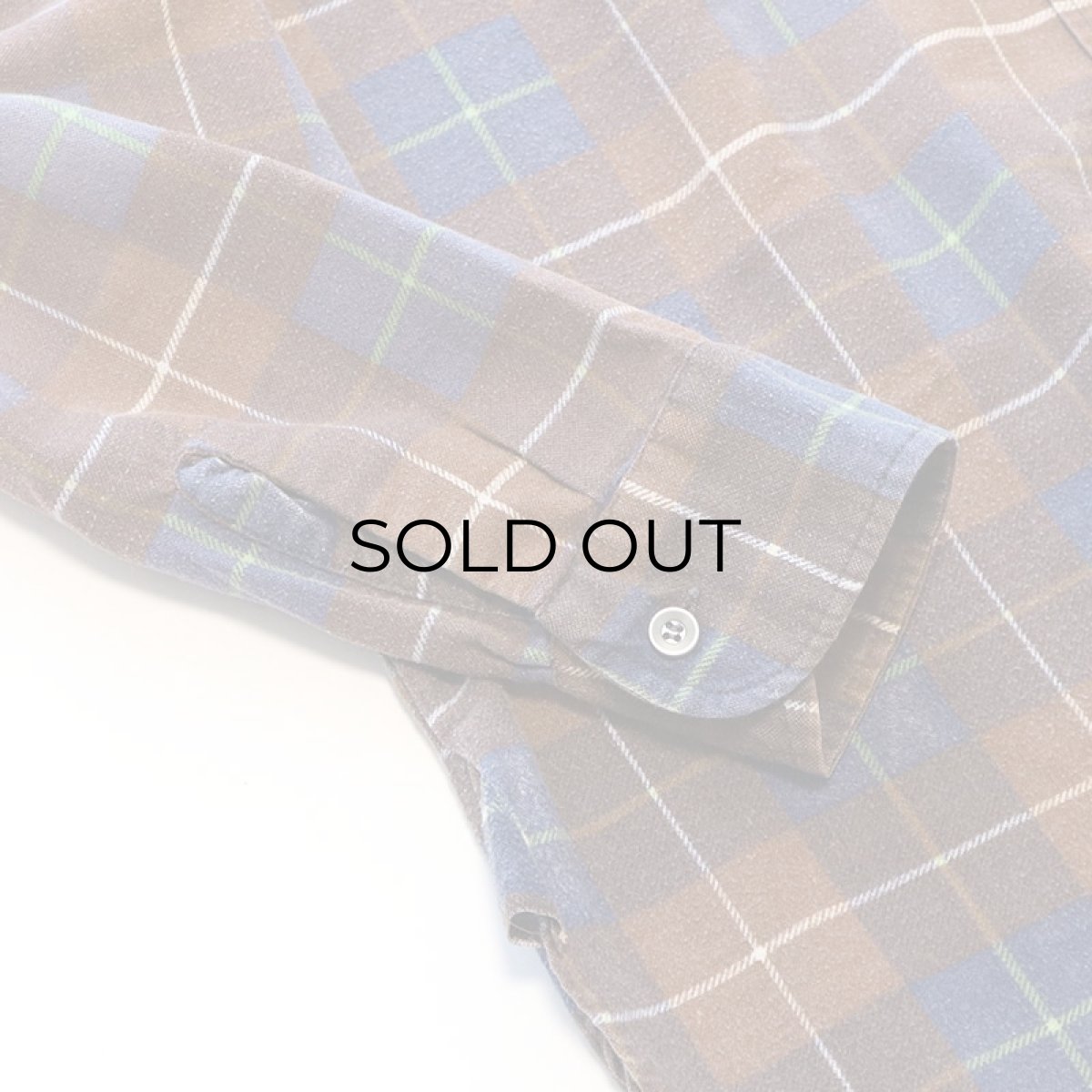 画像6: 〜70's Sears PRINT CHECK FLANNEL SHIRT (6)