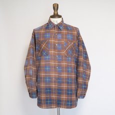 画像13: 〜70's Sears PRINT CHECK FLANNEL SHIRT (13)
