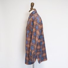 画像14: 〜70's Sears PRINT CHECK FLANNEL SHIRT (14)