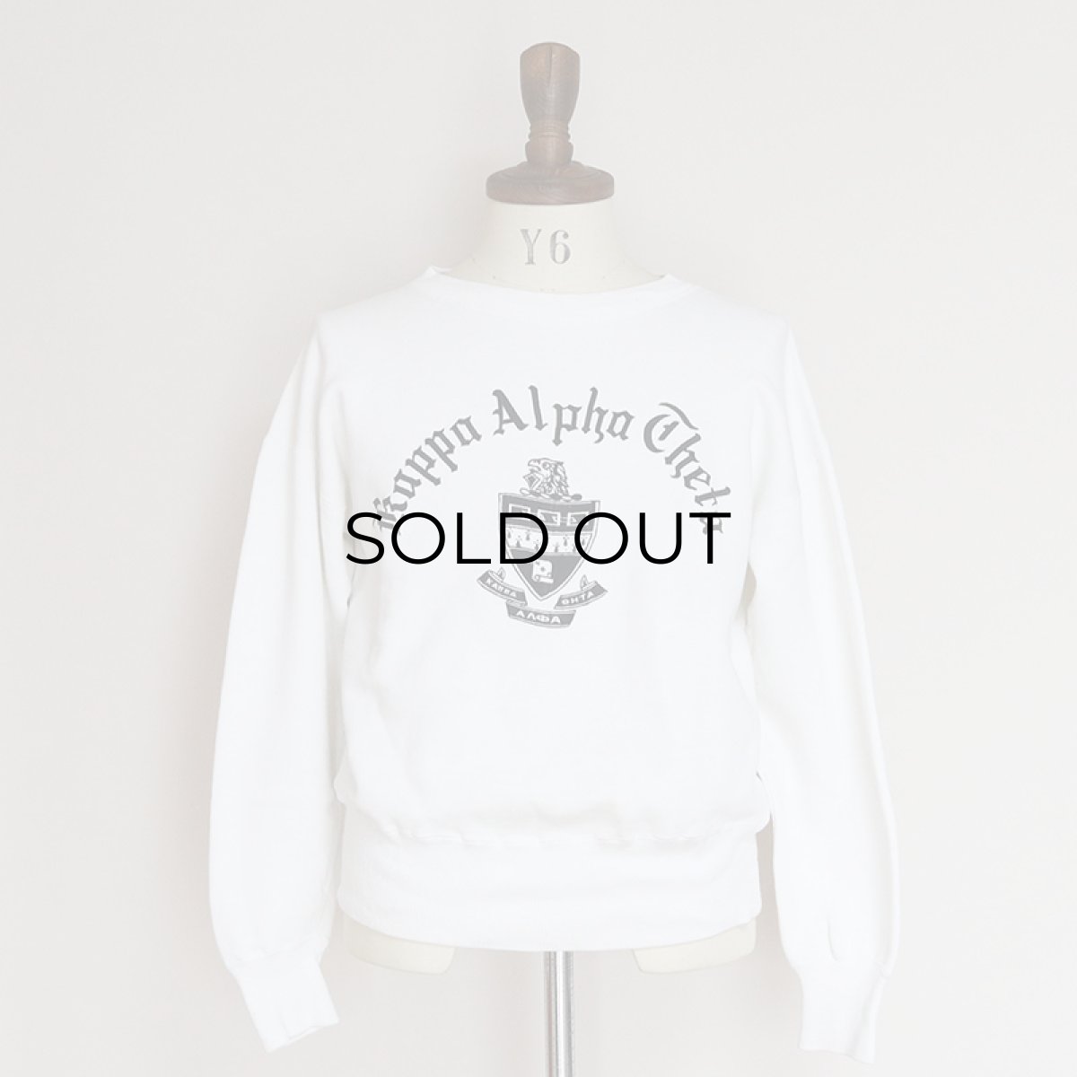 画像12: 50's Champion COTTON PRINT CREW NECK SWEAT "Kappa Alpha Theta" (12)