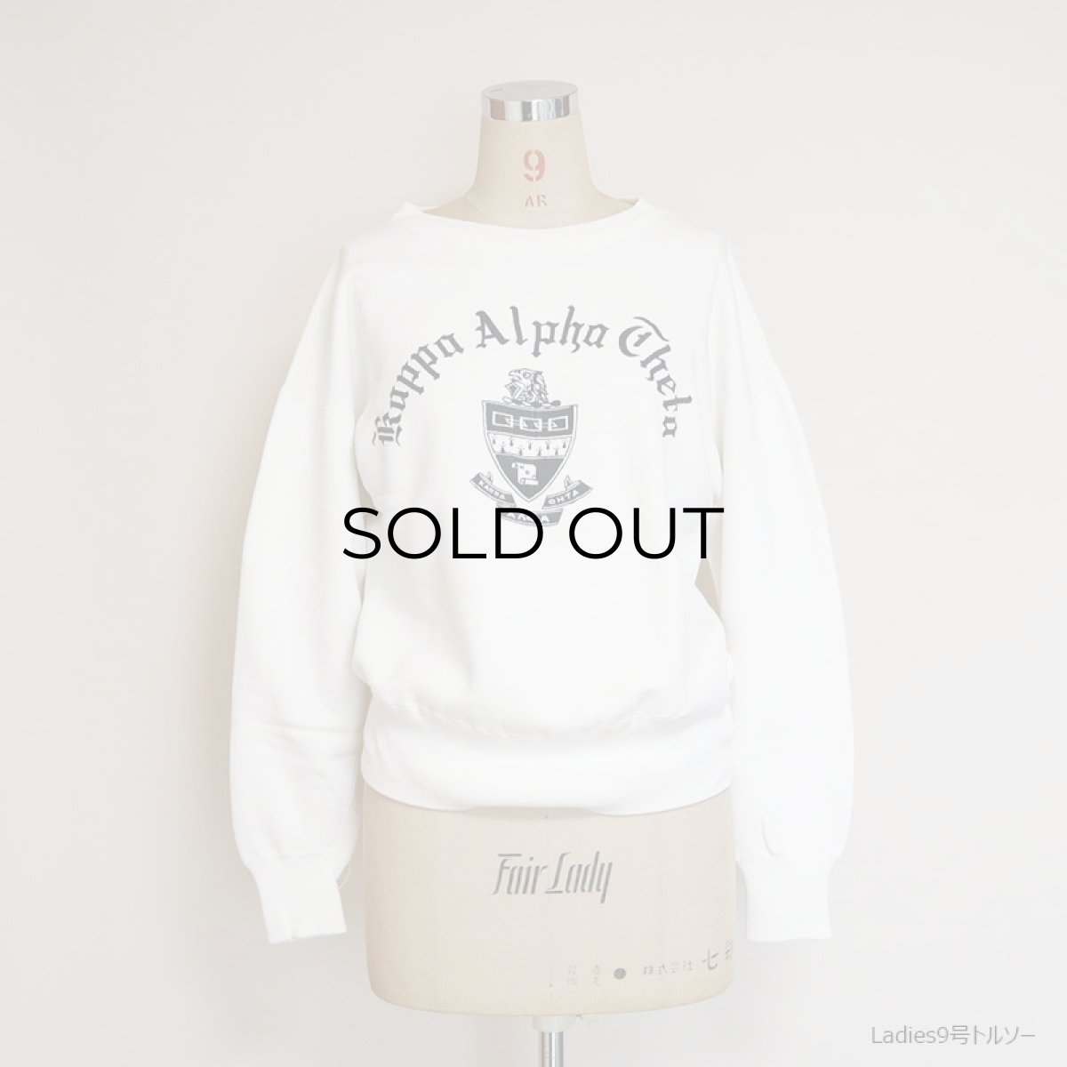 画像15: 50's Champion COTTON PRINT CREW NECK SWEAT "Kappa Alpha Theta" (15)