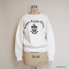 画像15: 50's Champion COTTON PRINT CREW NECK SWEAT "Kappa Alpha Theta" (15)