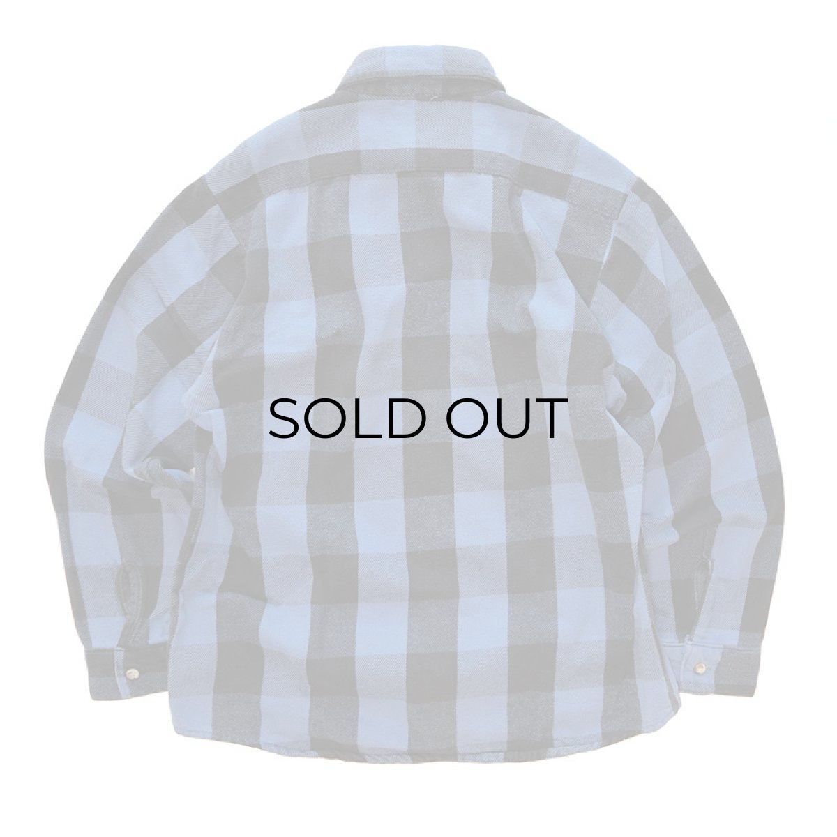 画像2: 80's McGREGOR COTTON BLOCK CHECK HEAVY FLANNEL SHIRT (2)