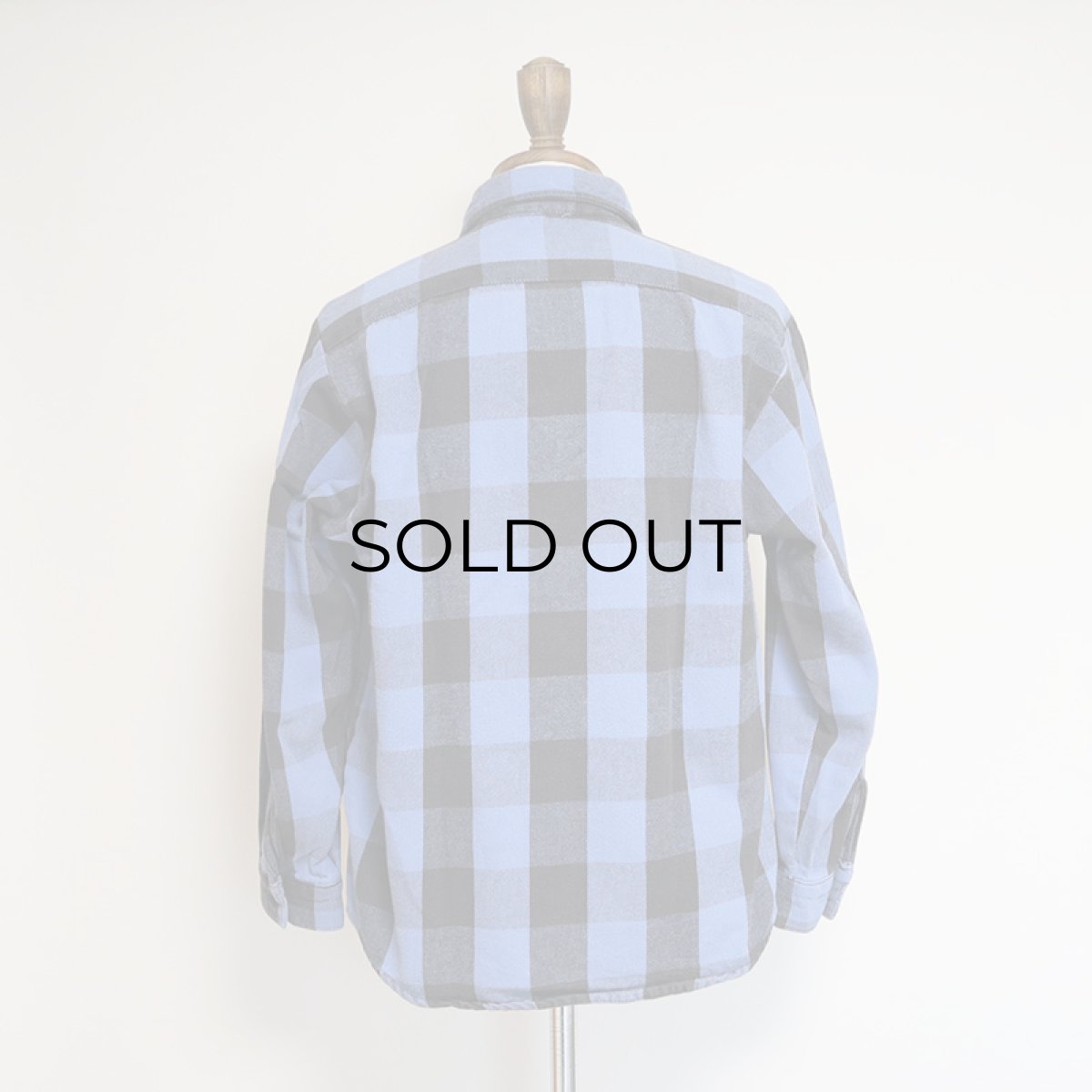 画像8: 80's McGREGOR COTTON BLOCK CHECK HEAVY FLANNEL SHIRT (8)