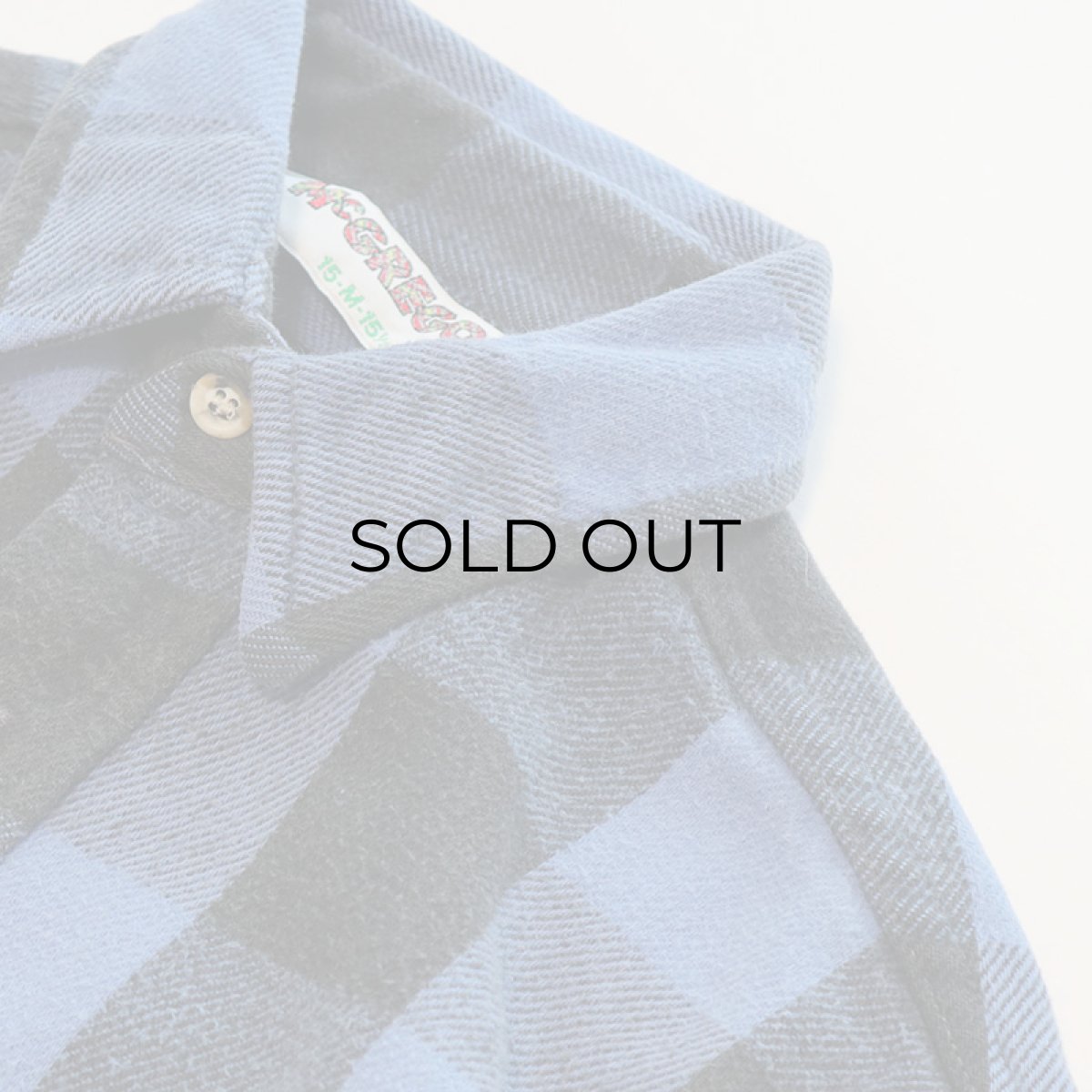 画像3: 80's McGREGOR COTTON BLOCK CHECK HEAVY FLANNEL SHIRT (3)