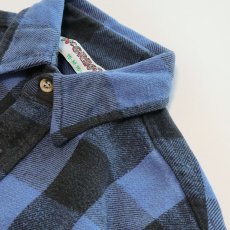 画像3: 80's McGREGOR COTTON BLOCK CHECK HEAVY FLANNEL SHIRT (3)