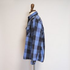 画像7: 80's McGREGOR COTTON BLOCK CHECK HEAVY FLANNEL SHIRT (7)