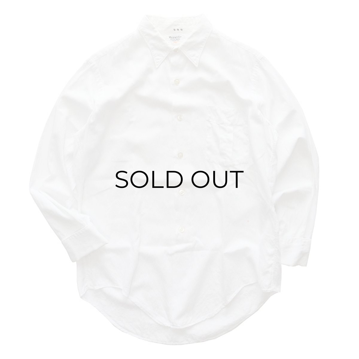 画像1: 60's Brewster COTTON ALL OVER PATTERN DRESS SHIRT (1)