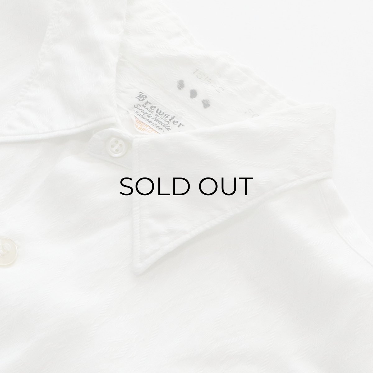 画像4: 60's Brewster COTTON ALL OVER PATTERN DRESS SHIRT (4)