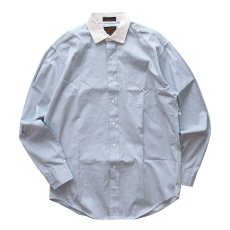 画像1: OLD CHAPS RALPH LAUREN COTTON PINPOINT OXFORD CLERIC SHIRT (1)