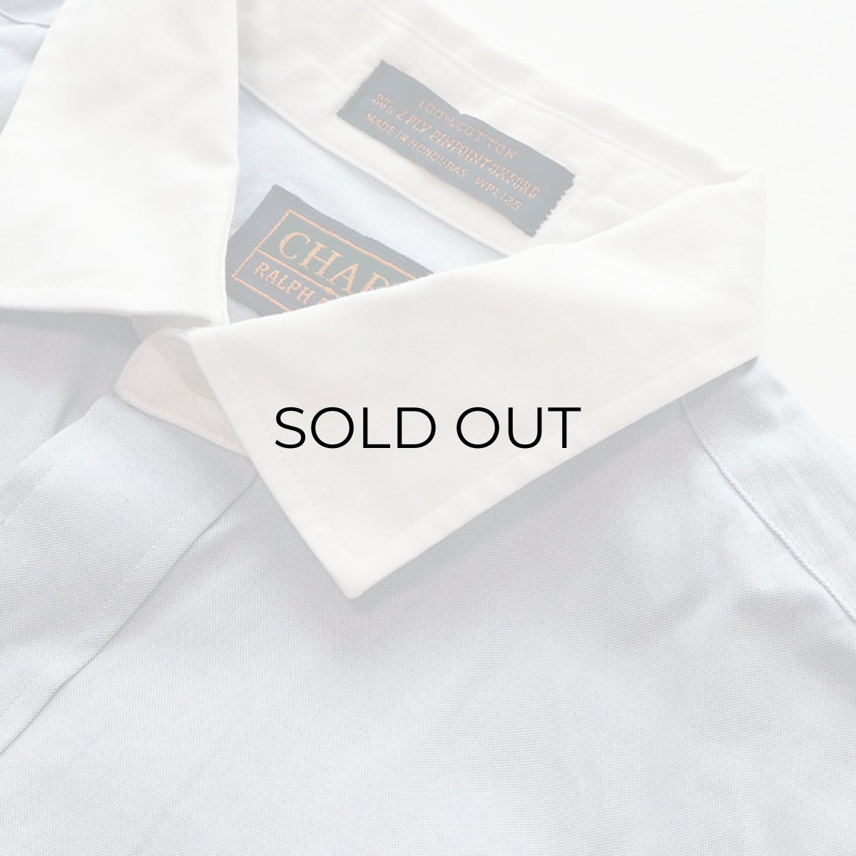 画像3: OLD CHAPS RALPH LAUREN COTTON PINPOINT OXFORD CLERIC SHIRT (3)