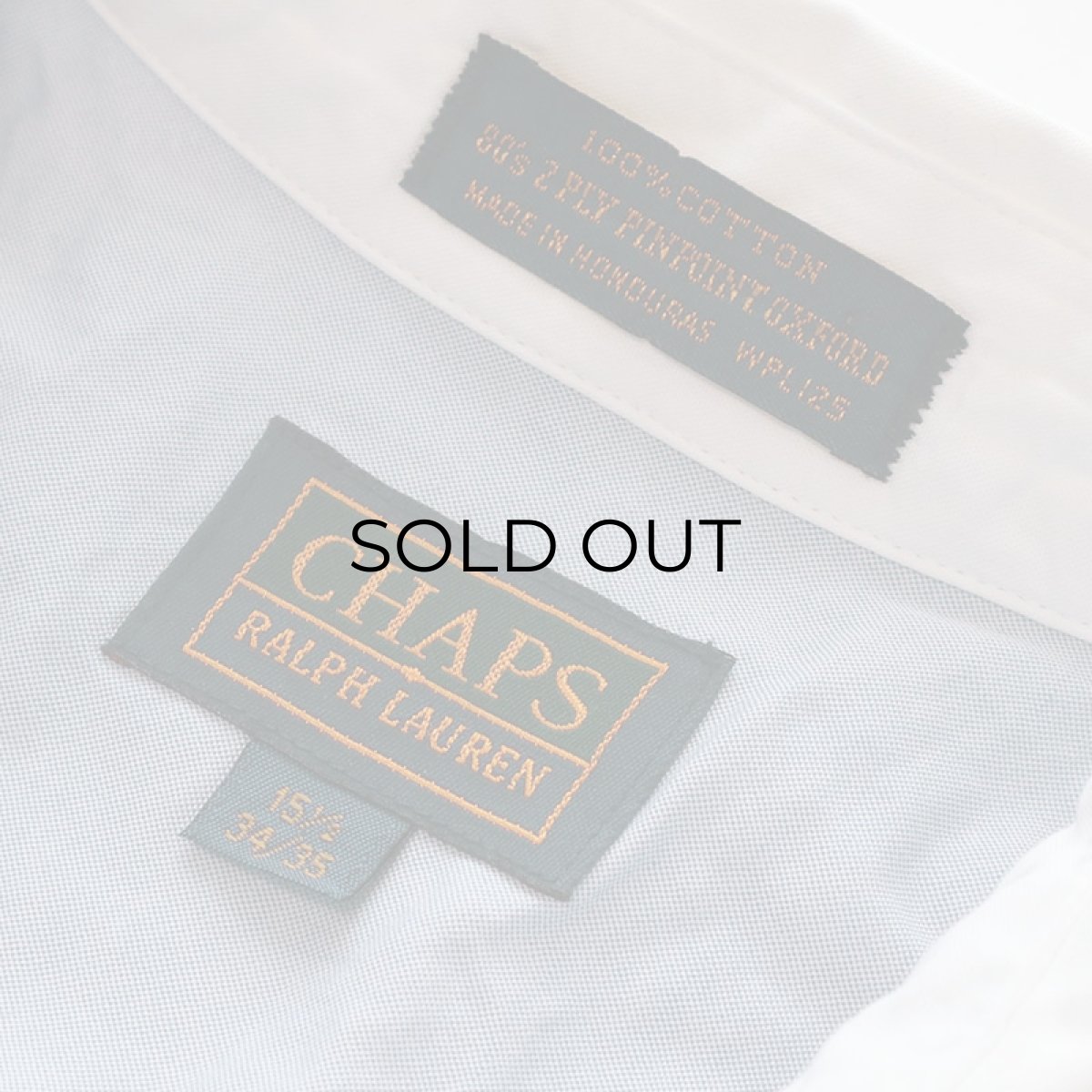 画像5: OLD CHAPS RALPH LAUREN COTTON PINPOINT OXFORD CLERIC SHIRT (5)