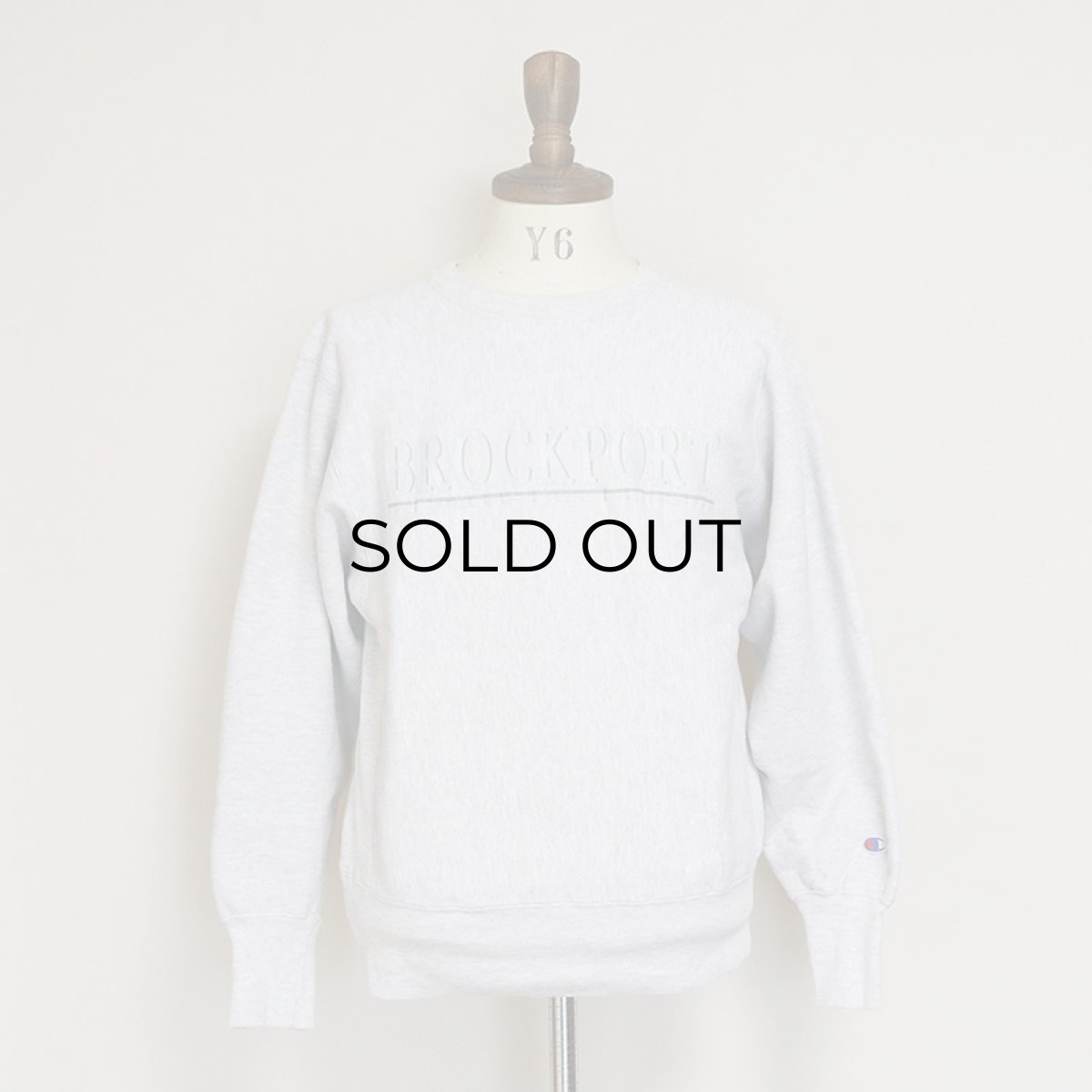 画像8: 90's Champion REVERSE WEAVE PRINT CREW NECK SWEAT "BROCKPORT" (8)