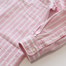 画像7: 90's Ralph Lauren "The Big Shirt" COTTON OXFORD STRIPE 2-TONE B/D SHIRT (7)