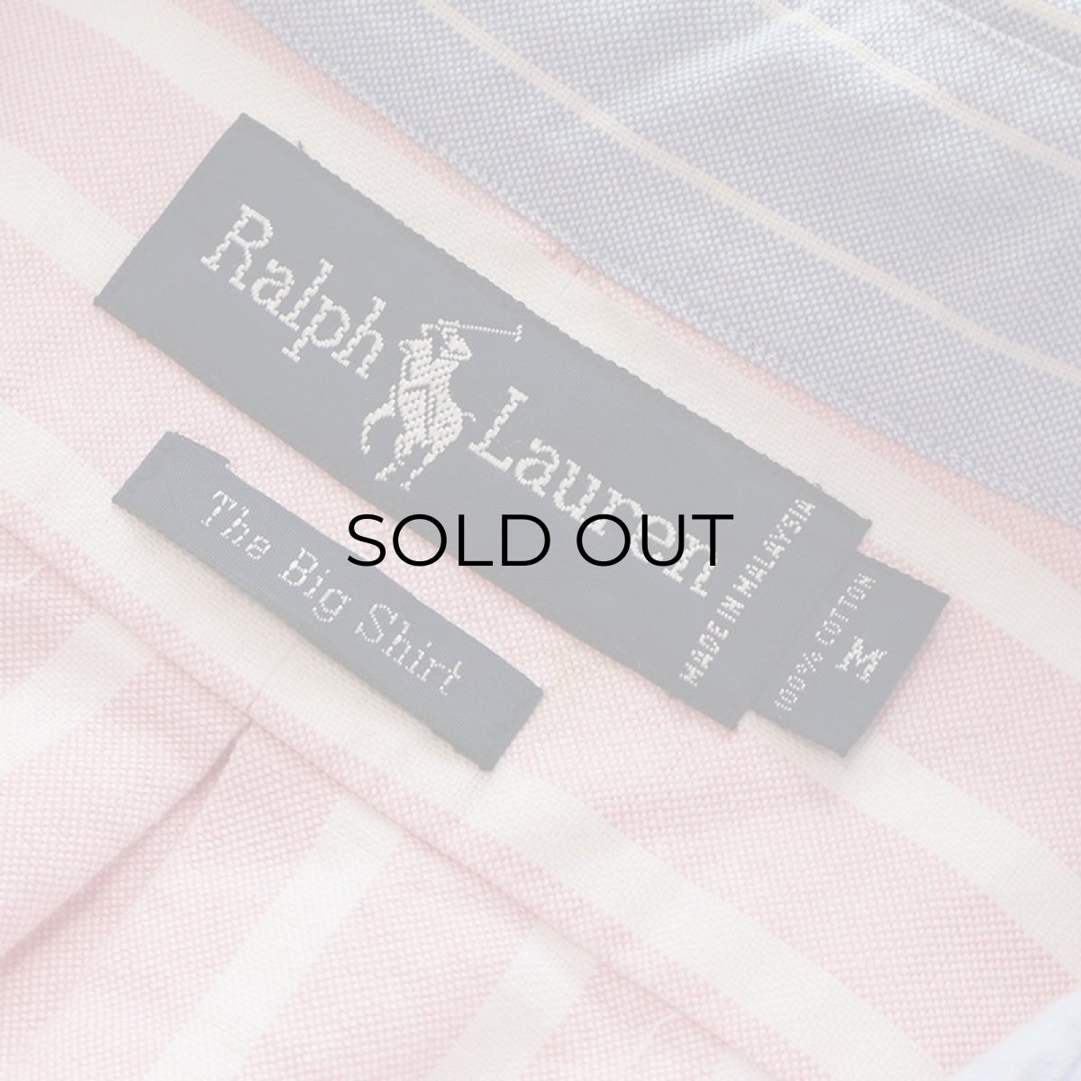 画像4: 90's Ralph Lauren "The Big Shirt" COTTON OXFORD STRIPE 2-TONE B/D SHIRT (4)