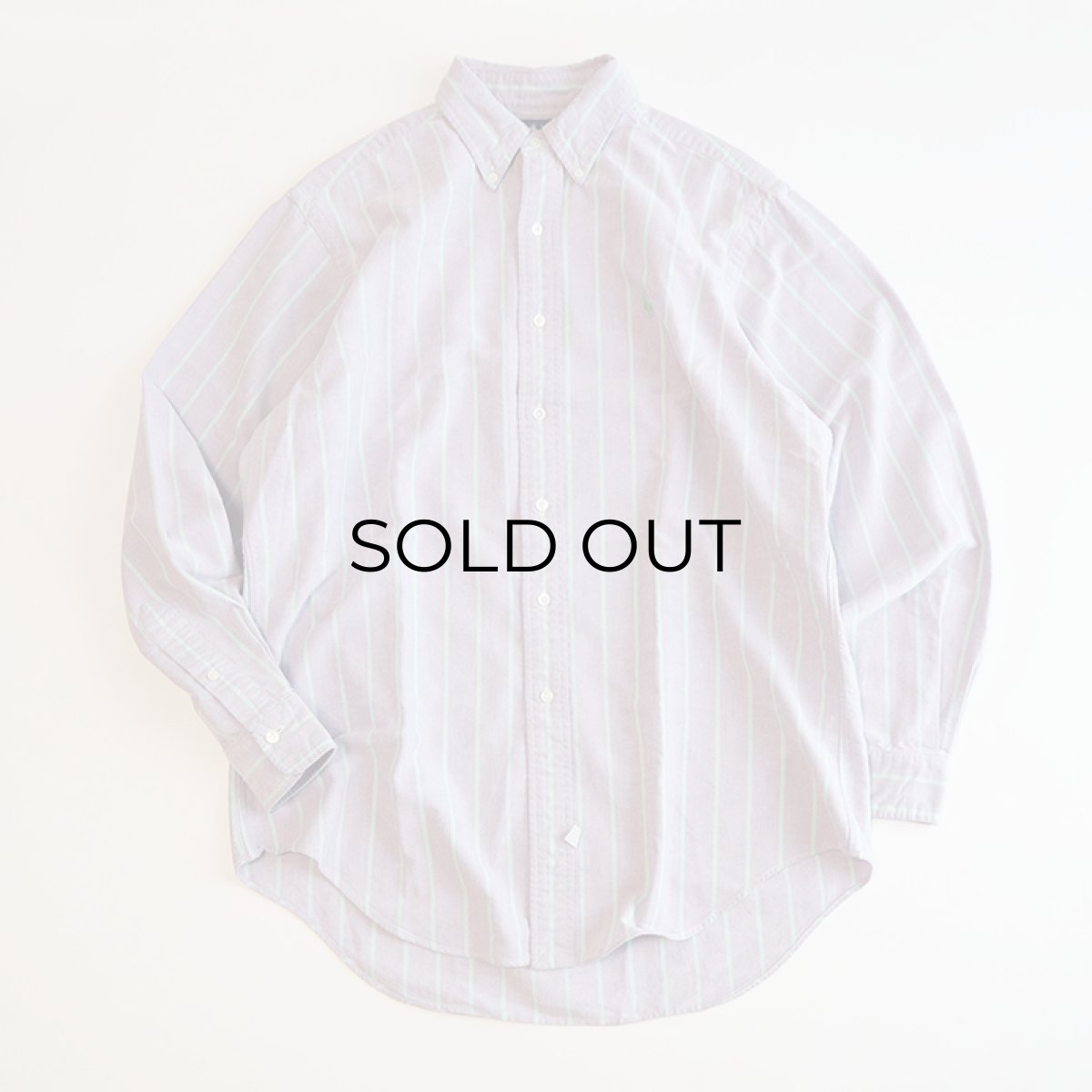 画像1: Ralph Lauren COTTON OXFORD STRIPE B/D SHIRT (1)