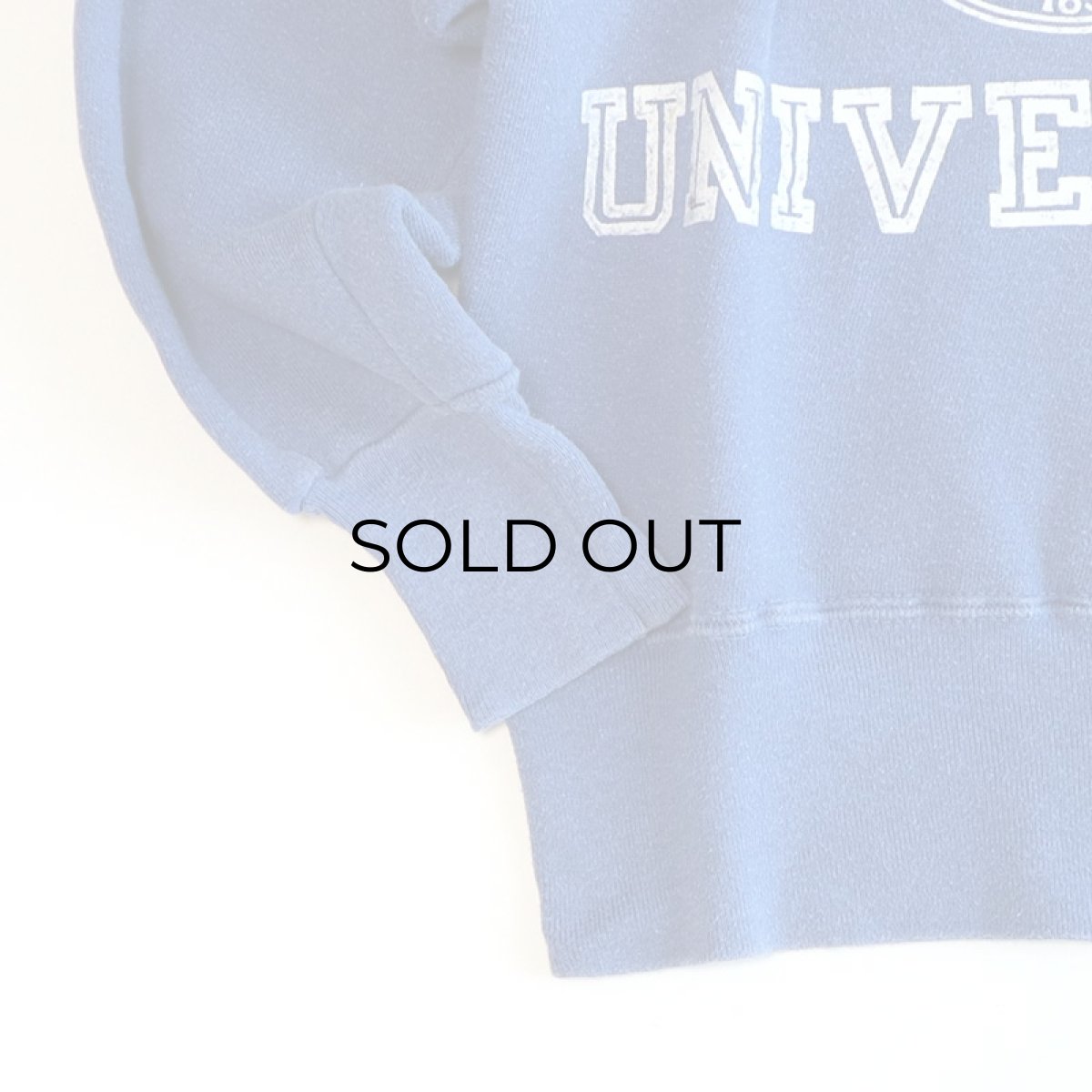 画像5: 50'S Champion COTTON FLOCK PRINT CREW NECK SWEAT "WASHINGTON UNIVERSITY" (5)