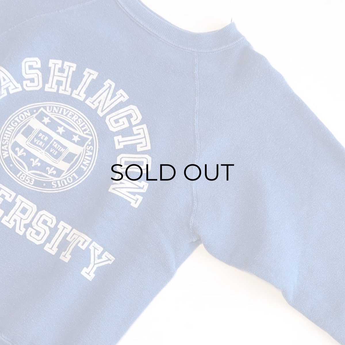 画像3: 50'S Champion COTTON FLOCK PRINT CREW NECK SWEAT "WASHINGTON UNIVERSITY" (3)