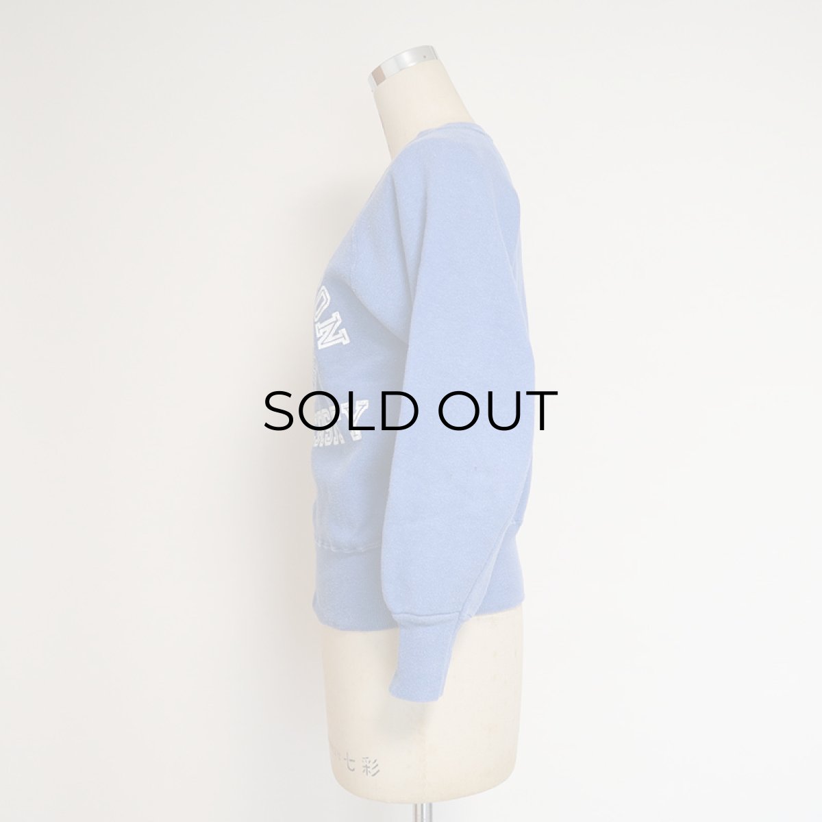 画像7: 50'S Champion COTTON FLOCK PRINT CREW NECK SWEAT "WASHINGTON UNIVERSITY" (7)