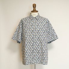 画像8: 〜90's pierre cardin COTTON ALL OVER PATTERN S/S SHIRT (8)