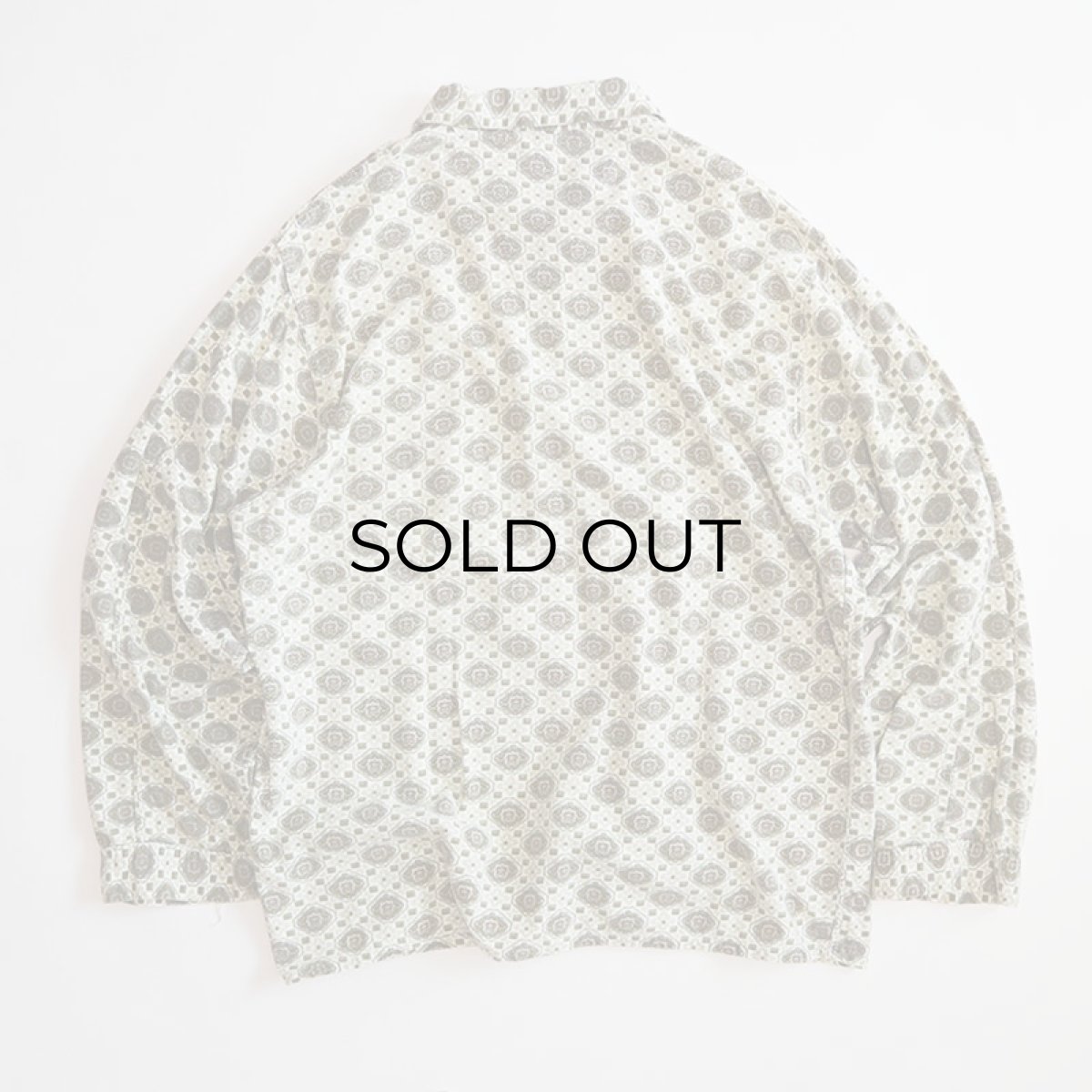 画像2: OLD UNKNOWN BRAND COTTON PRINT ALL OVER PATTERN FLANNEL PAJAMA SHIRT (2)