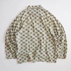 画像2: OLD UNKNOWN BRAND COTTON PRINT ALL OVER PATTERN FLANNEL PAJAMA SHIRT (2)